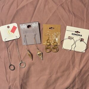 Silver Hoop Earrings by Sonoma